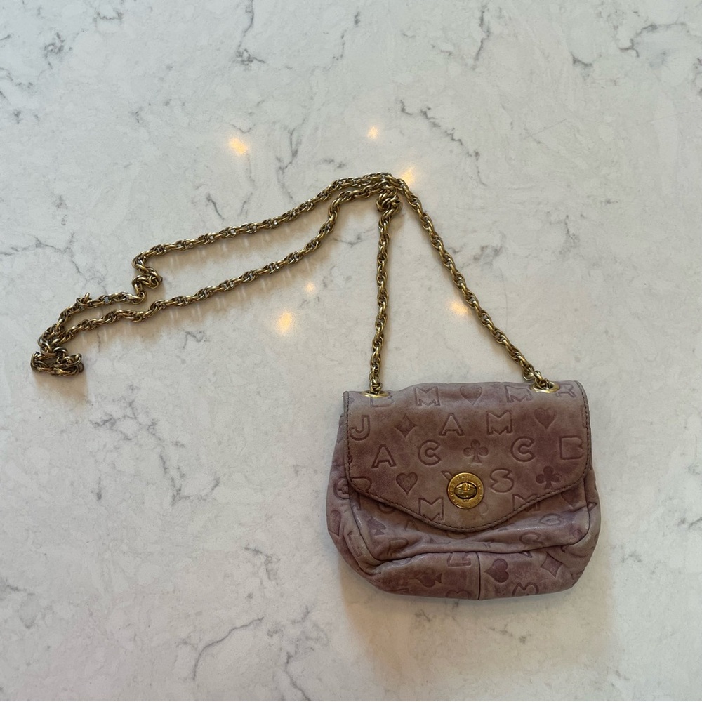 VINTAGE 💜 Marc by Marc Jacobs Dreamy Logo Purple Leather Crossbody